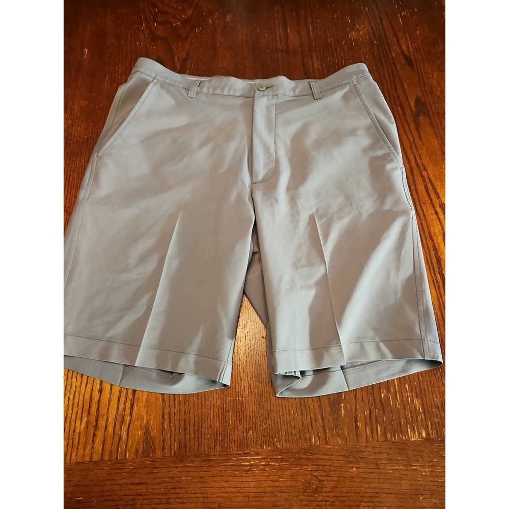 Footjoy FJ‎ Performance Gray Golf Shorts 10" Mens Sz 34 (A507)